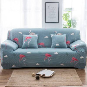 Чехол для дивана арт ДД4, цвет: фламинго