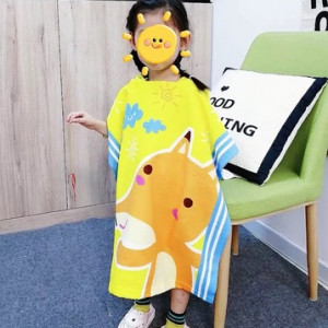 Детское полотенце с капюшоном, арт КД105, цвет: Little fox, размер M 0-120