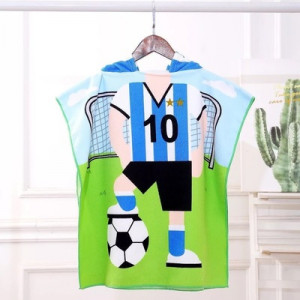 Детское полотенце с капюшоном, арт КД105, цвет: Football, размер M 0-120