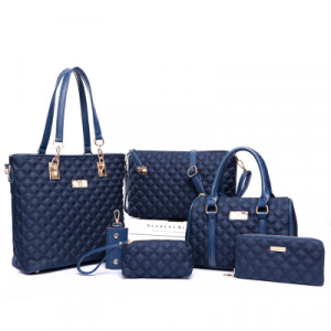 Набор сумок из 6 предметов, арт А44, цвет:синий