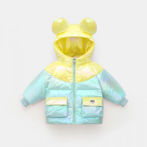 Куртка  детская арт КД22, цвет: жёлто-зелёный