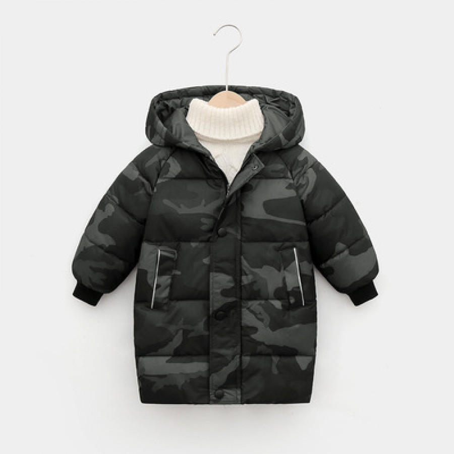 Куртка детская арт КД7, цвет: камуфляж чёрный