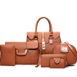 Набор сумок из 6 предметов, арт А45, цвет: коричневый ОЦ