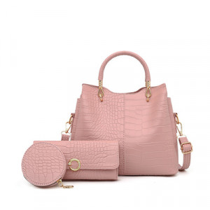 Набор сумок из 3 предметов, арт А57, цвет: розовый