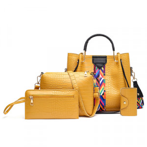 Набор сумок из 4 предметов, арт А61, цвет: жёлтый