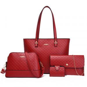 Набор сумок из 4 предметов, арт А65, цвет:красный ОЦ
