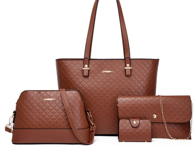 Набор сумок из 4 предметов, арт А65, цвет:коричневый