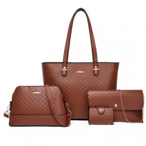 Набор сумок из 4 предметов, арт А65, цвет:коричневый ОЦ