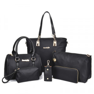 Комплект сумок из 6 предметов, арт А68, цвет:чёрный ОЦ
