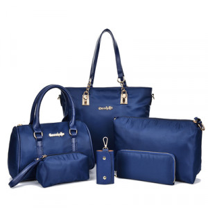 Комплект сумок из 6 предметов, арт А68, цвет:синий ОЦ