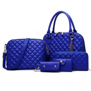 Комплект сумок из 5 предметов, арт А69, цвет:синий ОЦ
