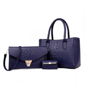 Комплект сумок из 3 предметов, арт А70, цвет:тёмно-синий ОЦ