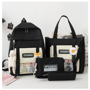 Набор-рюкзак из 4 предметов, арт Р3 цвет: чёрный