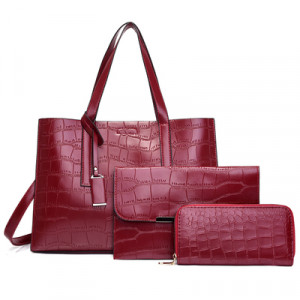 Набор сумок из 3 предметов, арт А79, цвет:красный