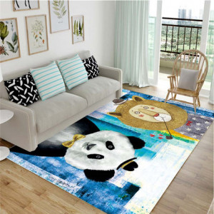 Ковёр арт КВ12, цвет: панда и лев