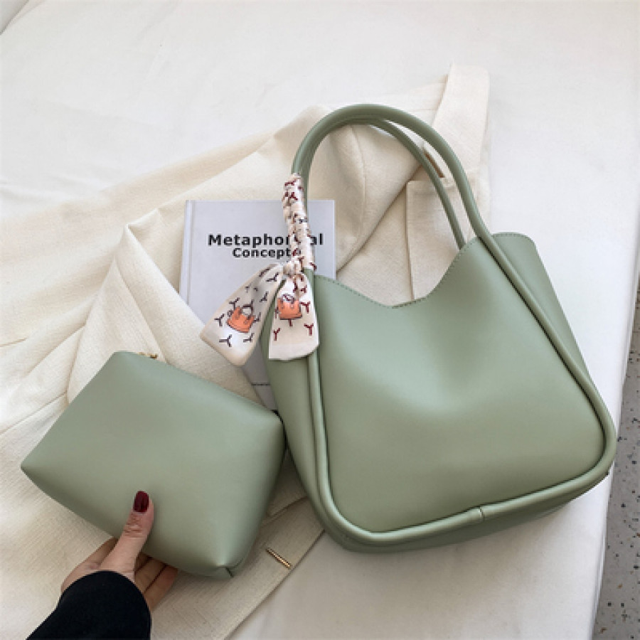 Набор сумок из 2 предметов, арт А81, цвет:зелёный