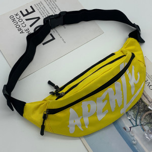 Мужская поясная сумка, сумка через плечо арт МК4, цвет:жёлтый