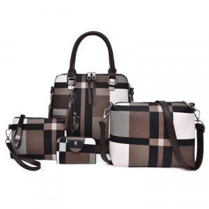 Комплект сумок из 4 предметов, арт А14, цвет: коричневый ОЦ