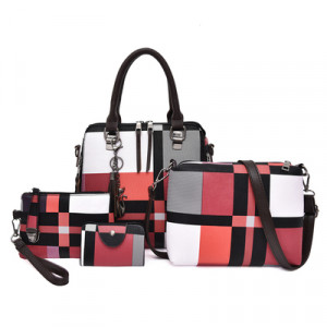 Комплект сумок из 4 предметов, арт А14, цвет:красный ОЦ