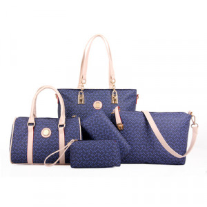 Набор сумок из 5 предметов, арт А16, цвет: синий ОЦ