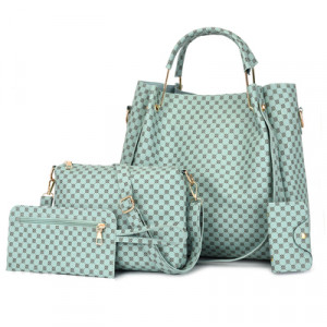 Набор сумок из 4 предметов, арт А94, цвет:светло-зелёный