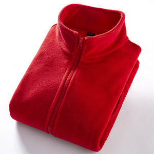 Флисовая кофта мужская, арт МЖ129, цвет:красный ОЦ