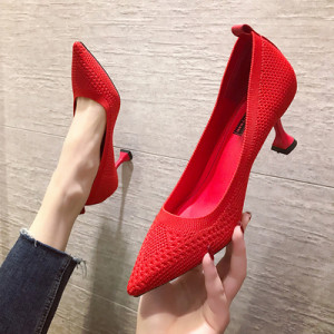 Туфли женские, арт ОБ123, цвет:красный ОЦ
