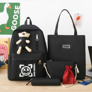 Набор рюкзак из 4 предметов, арт Р127, цвет: 954 чёрный