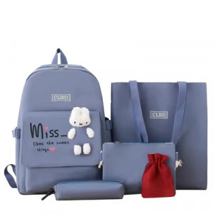 Набор рюкзак из 4 предметов, арт Р132, цвет: синий