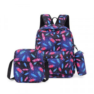 Набор рюкзак из 3 предметов, арт Р135, цвет: перо