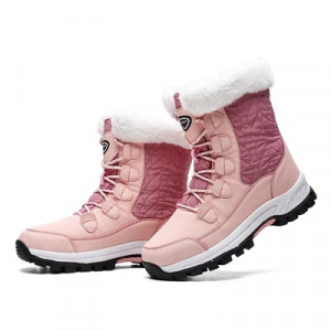 Ботинки зимние женские арт ОБ205 цвет: розовый 8828 ОЦ