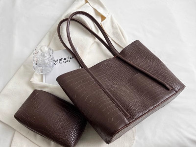 Набор сумок из 2 предметов, арт А133, цвет: коричневый ОЦ