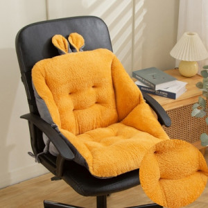 Подушка для сиденья,  арт 24031, цвет: оранжевый бархат ОЦ