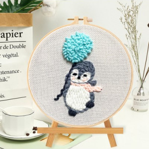 Набор для ковровой вышивки, арт ТВ2, цвет:пингвин с воздушным шаром