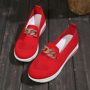 Обувь женская до размера 43, арт ОБ140, цвет:красный ОЦ