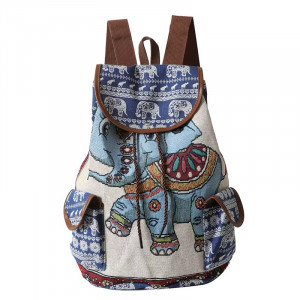 Рюкзак женский, арт Р147, цвет: маленький голубой слоненок ОЦ