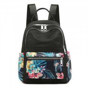 Рюкзак женский, арт Р150, цвет: разноцветные цветы с рисунком ОЦ