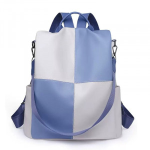 Рюкзак женский, арт Р152, цвет: белый с синим ОЦ