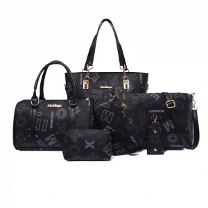 Набор сумок из 6 предметов, арт А140, цвет: чёрный ОЦ