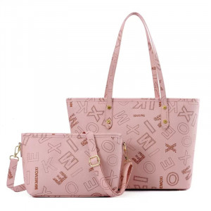 Набор сумок из 2 предметов, арт А141, цвет: розовый ОЦ