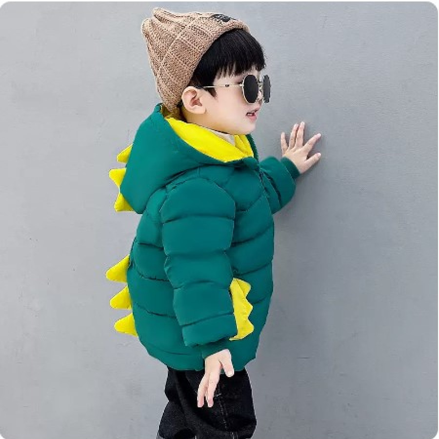 Куртка детская, арт КД133, цвет:тёмно-зелёный