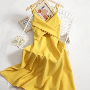 Платье женское, арт КЖ389, цвет: жёлтый