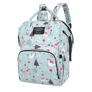 Сумка-рюкзак для мамы, арт Б306, цвет: мятный ОЦ