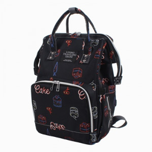 Сумка-рюкзак для мамы, арт Б306, цвет: чёрный ОЦ