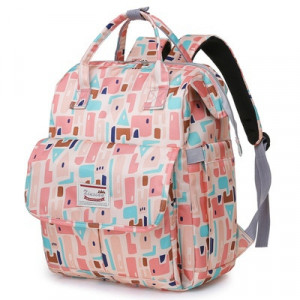 Сумка-рюкзак для мамы, арт Б307, цвет: дом город