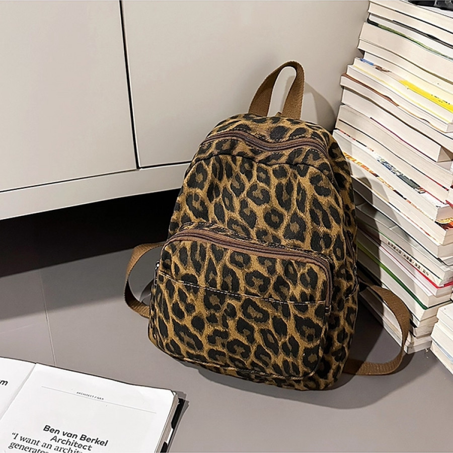 Рюкзак арт НР7, цвет: леопард коричневый