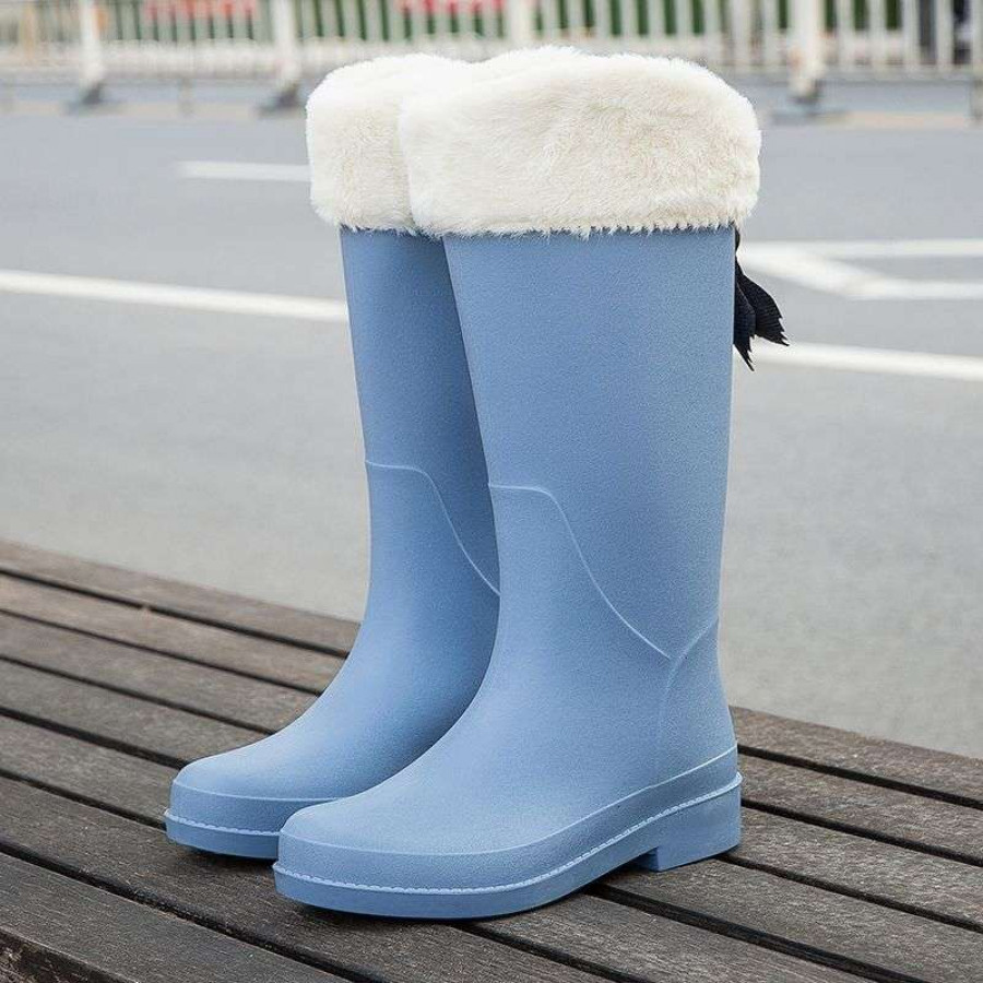 Сапоги женские арт ОБ319 цвет: 689 голубой утеплённый