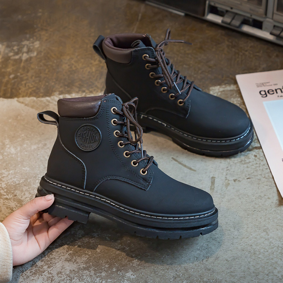 Ботинки женские/мужские Martin арт ОБ320 цвет: чёрный