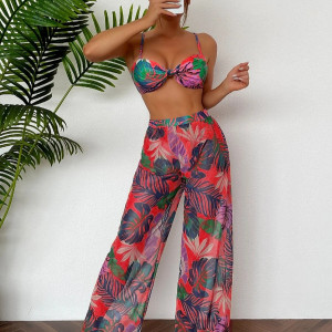 Купальник из 3 частей, арт КП17, цвет: красный