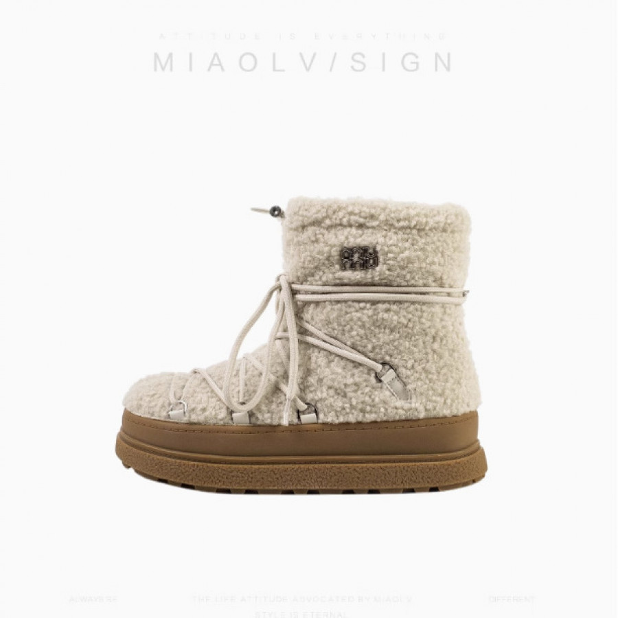 Сапоги женские арт ОБ323 цвет: абрикосовый